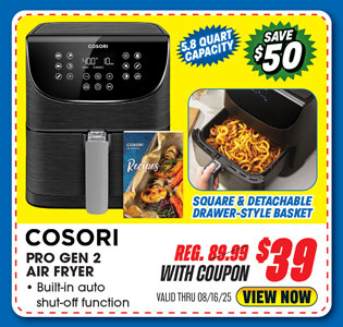Cosori Pro Gen 2 Air Fryer 5.8 Quart