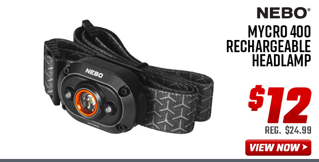 NEBO Mycro 400 Rechargeable Headlamp