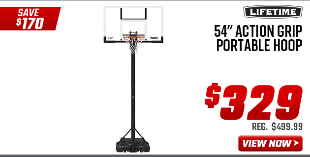 Lifetime 54 Action Grip Portable Hoop