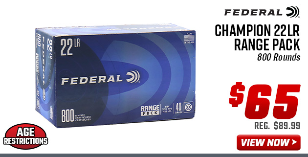 Federal Champion 22LR Range Pack