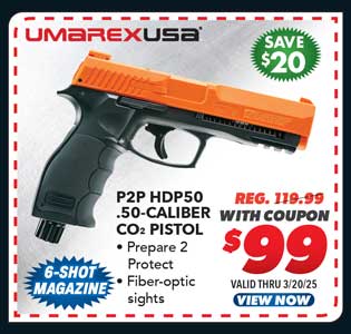 Umarex P2P HDP50 CO2 .50-Caliber Pistol