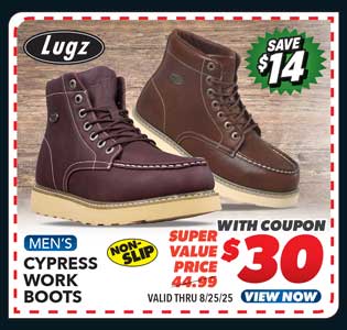 Lugz Cypress Men's Work Boots