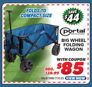 Portal Big Wheel Folding Wagon