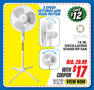 LOMI 16 Oscillating Stand Up Fan