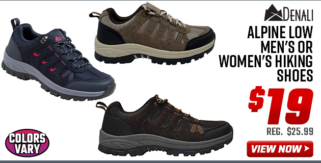 Denali Alpine Low Men's or Women's Hiking Shoes