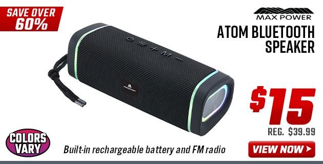 Max Power Atom Bluetooth Speaker