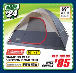 Coleman Diamond Peak 5-Person Dome Tent