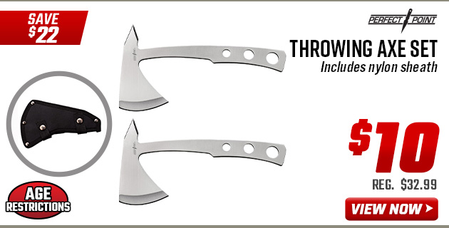 Perfect Point Throwing Axe Set