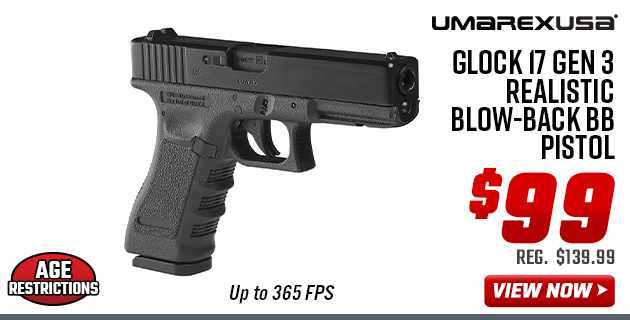 Umarex Glock 17 Gen 3 Realistic Blow-Back BB Pistol