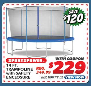 Sportspower 14' Trampoline with Safety Enclosure