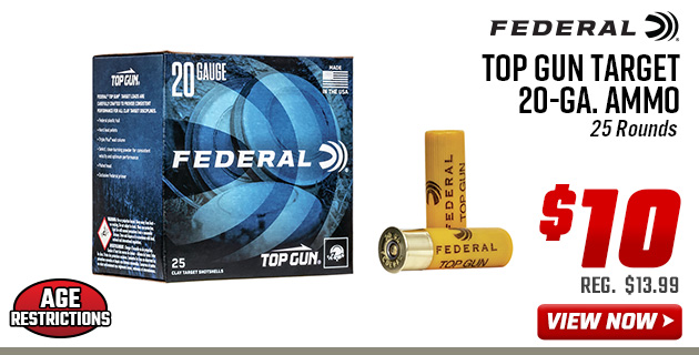 Federal Top Gun Target 20-Ga. Ammo 