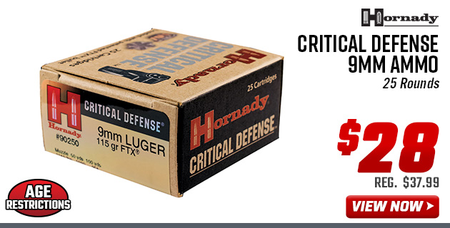 Hornady Critical Defense 9mm Ammo