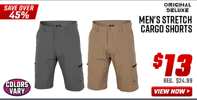 Original Deluxe Men's Stretch Cargo Shorts