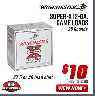 Winchester Super-X 12-GA. Game Loads