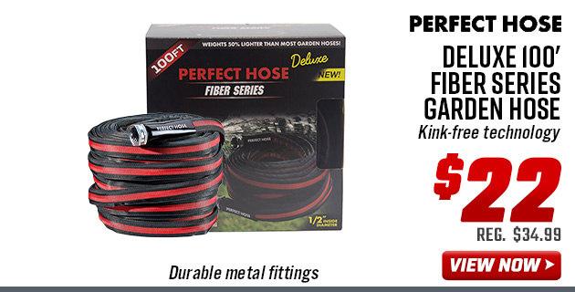 Perfect Hose Deluxe 100' Fiber Series Garden Hose