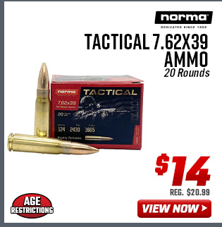 Norma Tactical 7.62x39 Ammo