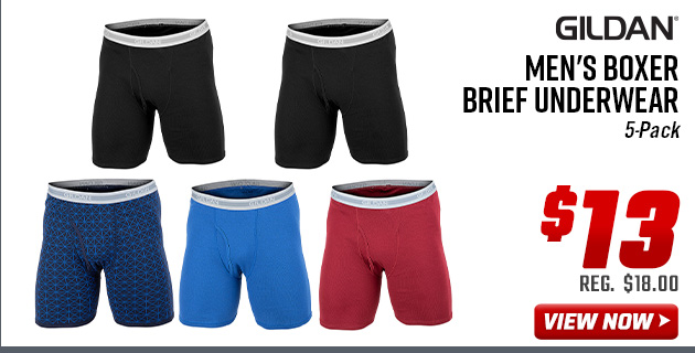 Gildan Men's Boxer Brief Underwear 
