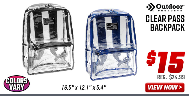 Outdoor Products Clear Pass Backpack