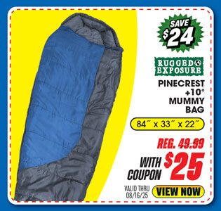 Rugged Exposure Pinecrest +10° Mummy Bag