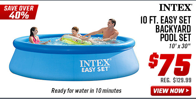 Intex 10 Ft. Easy Set Backyard Pool Set