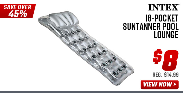 Intex 18-Pocket Suntanner Pool Lounge