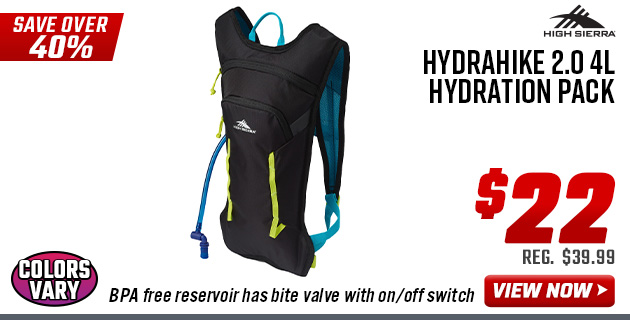 High Sierra Hydrahike 2.0 4L Hydration Pack