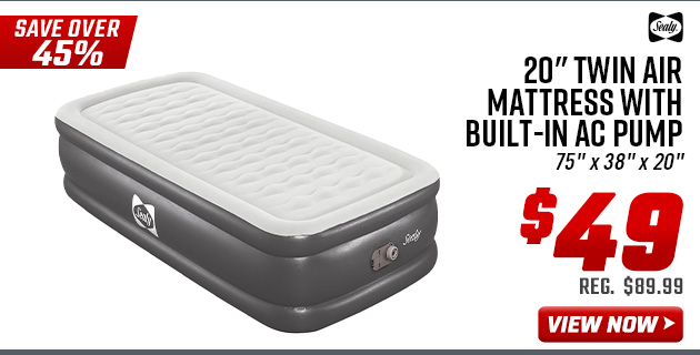 Sealy Tritech 20 Twin Air Mattress With Built-in AC Pump