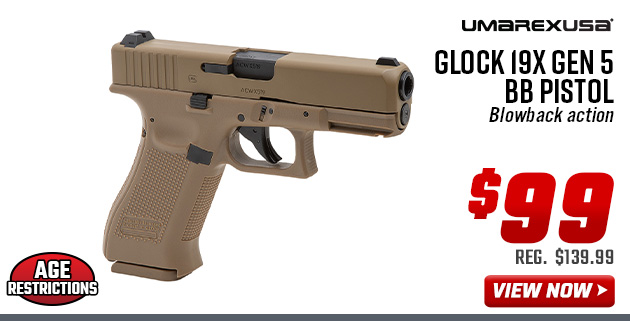 Umarex Glock 19X Gen 5 BB Pistol