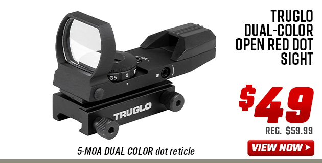 TruGlo Dual-Color Open Red Dot Sight