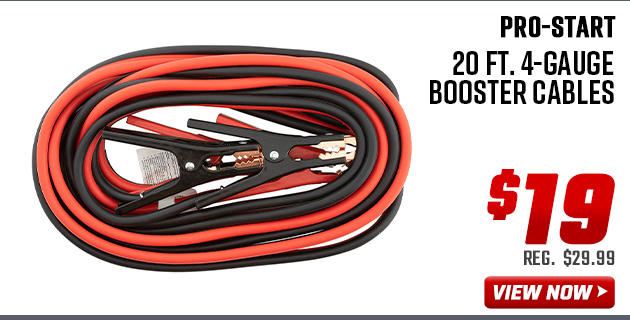 Pro-Start 20 Ft. 4-Gauge Booster Cables