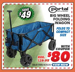 Portal Big Wheel Folding Wagon