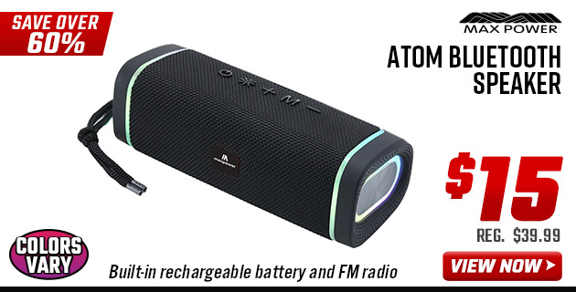 Max Power Atom Bluetooth Speaker