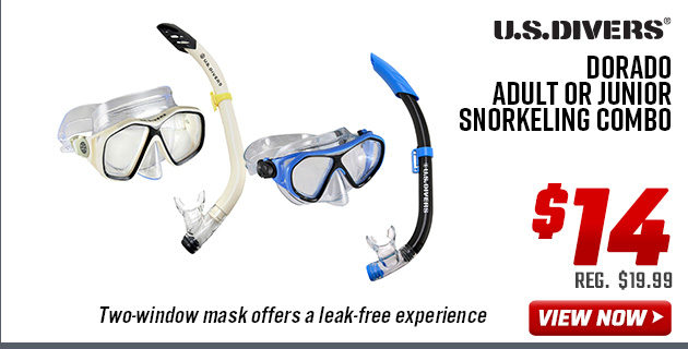 U.S. Divers Dorado Adult or Junior Snorkeling Combo