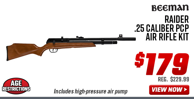 Beeman Raider .25 Caliber PCP Air Rifle Kit