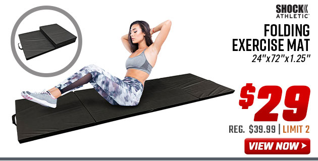 Shock Athletic Folding Exercise Mat 