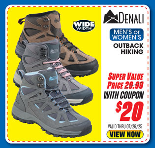 Denali Outback Men's or Women's Hiking Boots