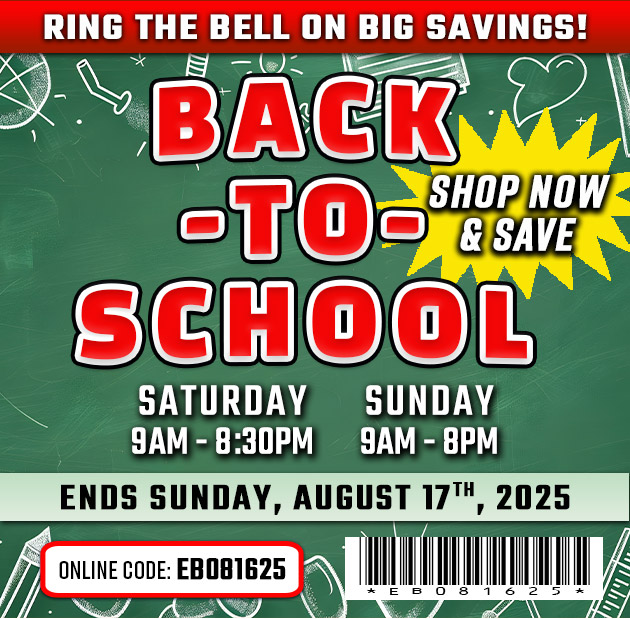 Back to School. CODE EB081625