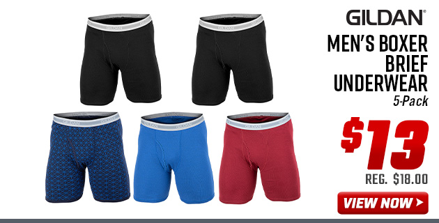 Gildan Men's Boxer Brief Underwear 