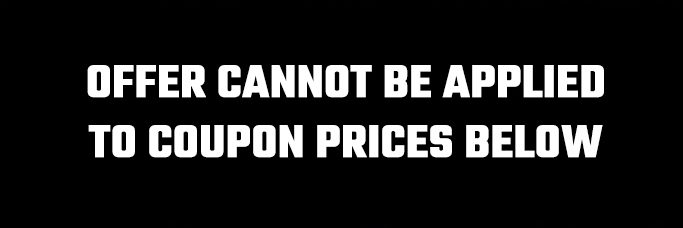Offer cannot be applied to coupon prices below