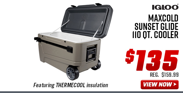 Igloo MaxCold Sunset Glide 110 Qt. Cooler
