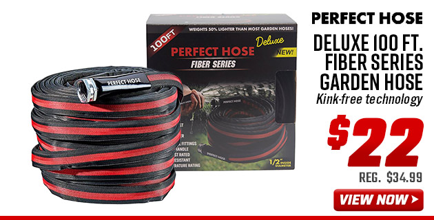 Perfect Hose Deluxe 100 Ft. Fiber Series Garden Hose