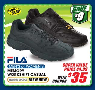 FILA Memory Workshift Men's Service Shoes