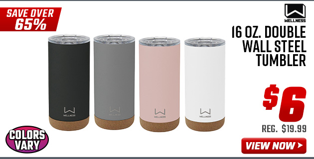 Wellness 16 oz. Double Wall Steel Tumbler