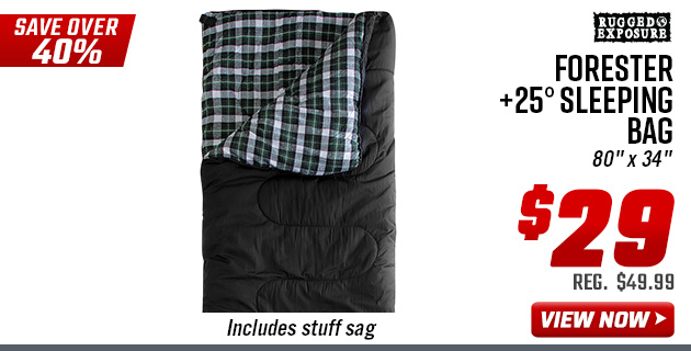 Rugged Exposure Forester +25° Sleeping Bag