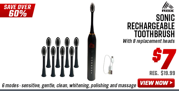 RBX Sonic Rechargeable Toothbrush 