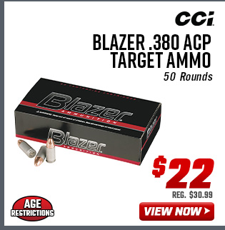 CCI Blazer .380 ACP Target Ammo