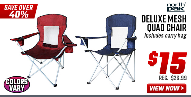 North Pak Deluxe Mesh Quad Chair