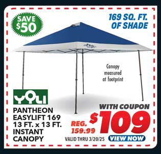 Yoli Pantheon EasyLift 169 13'x13' Instant Canopy