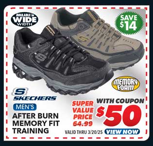 Skechers After Burn - Memory Fit Men's Training Shoes