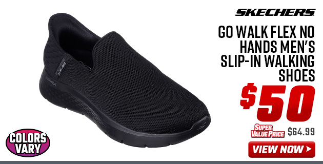 Skechers Go Walk Flex No Hands Men's Slip-in Walking Shoes